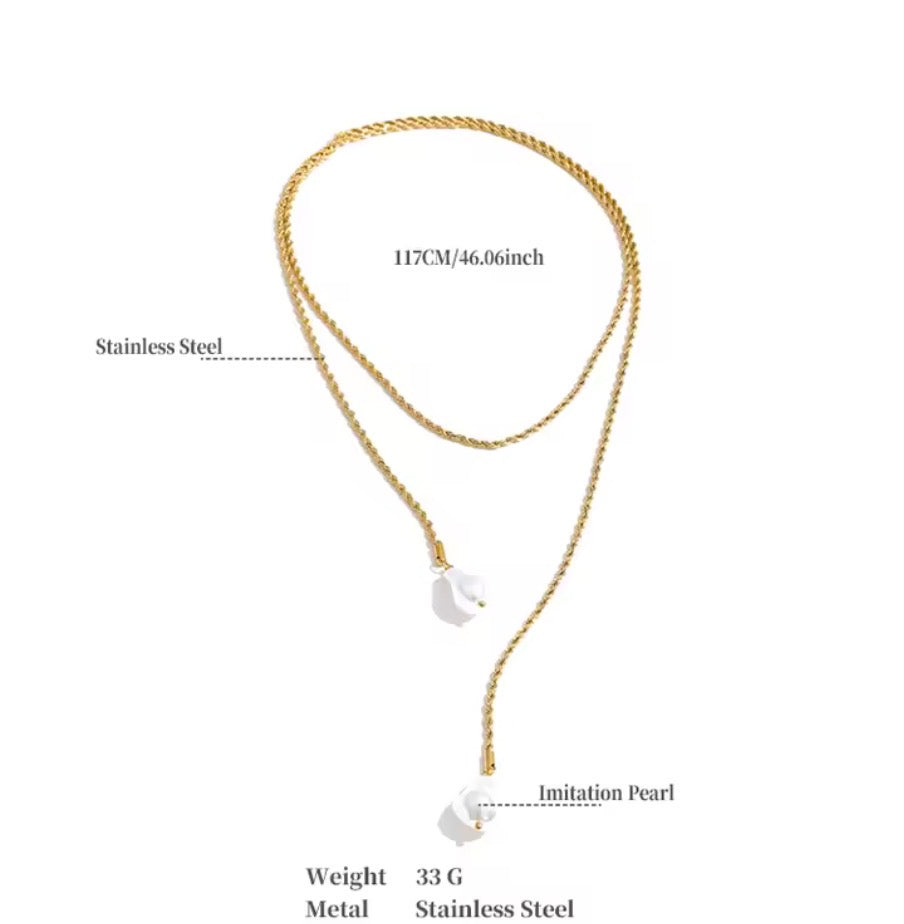The perfect pearl long necklace