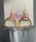 Big butterfly earrings