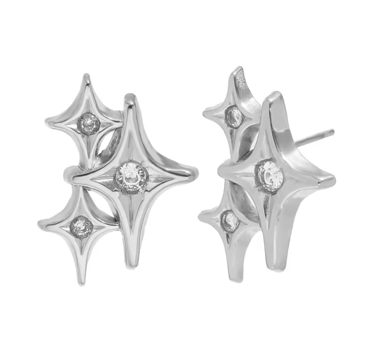 “Stella d’E silver” earrings