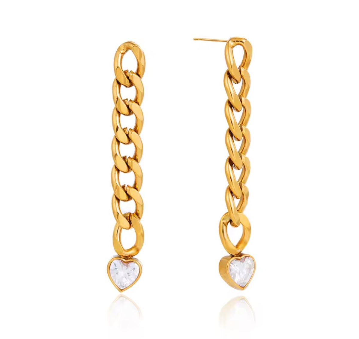 Big heart earrings