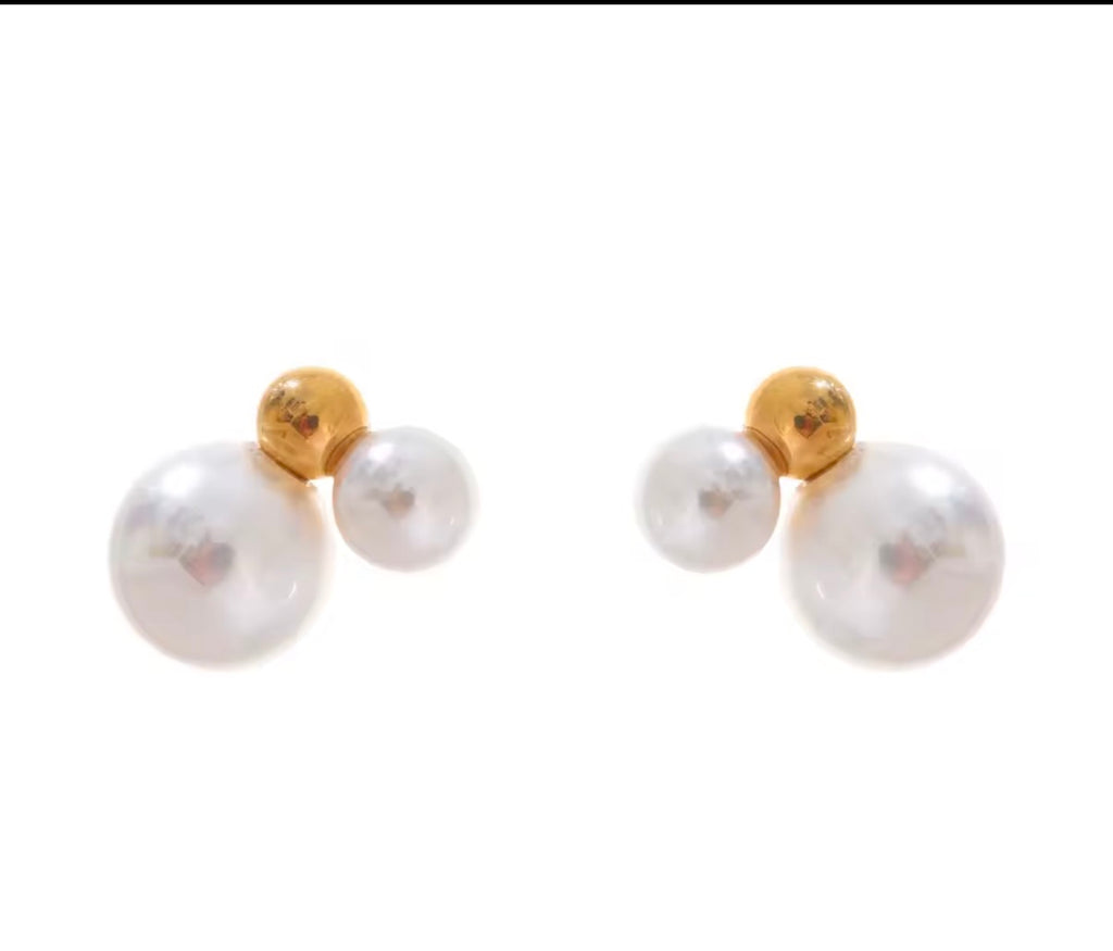 Madre Perla gold earrings