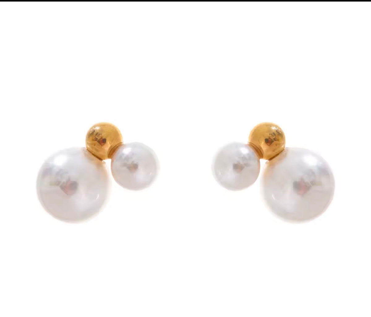 Madre Perla gold earrings