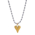 Mini hear gold necklace