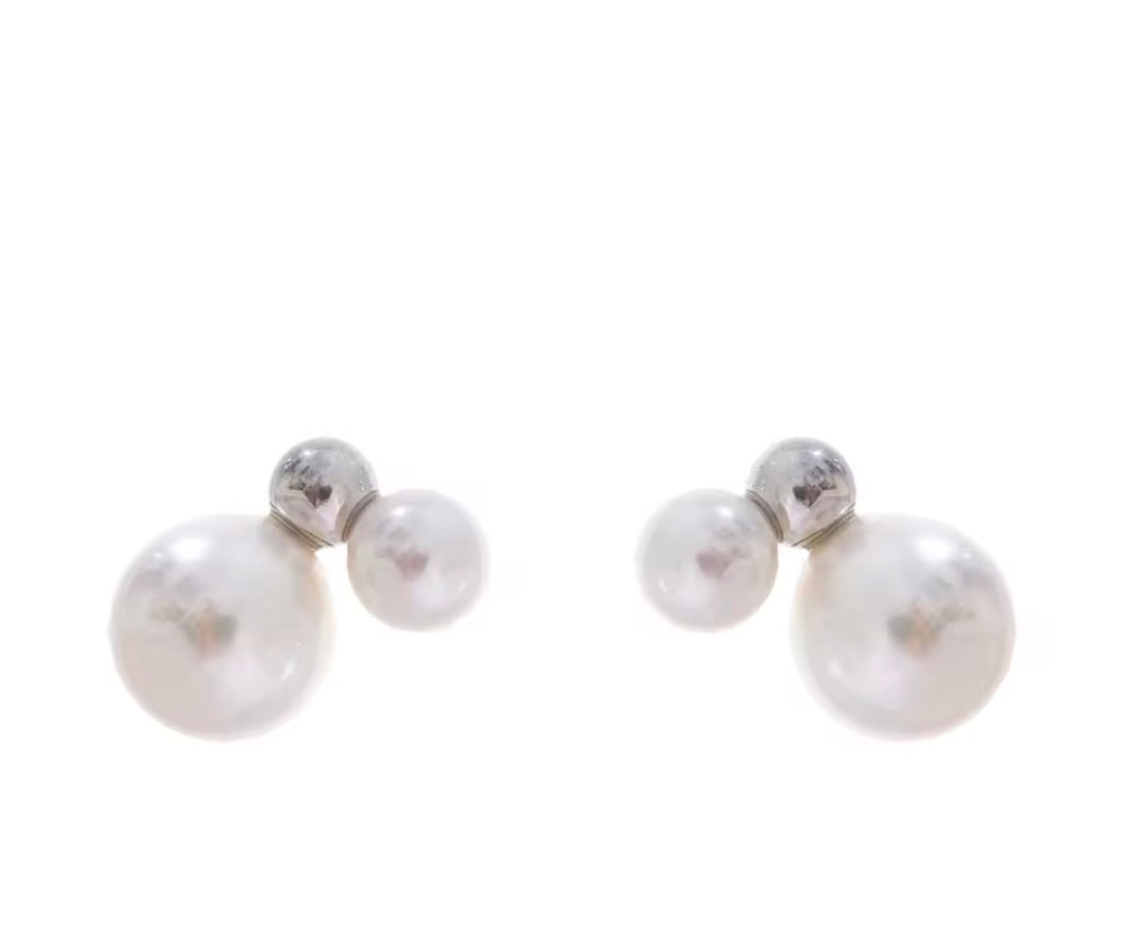 Madre Perla silver earrings