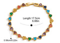 Rainbow heart bracelet