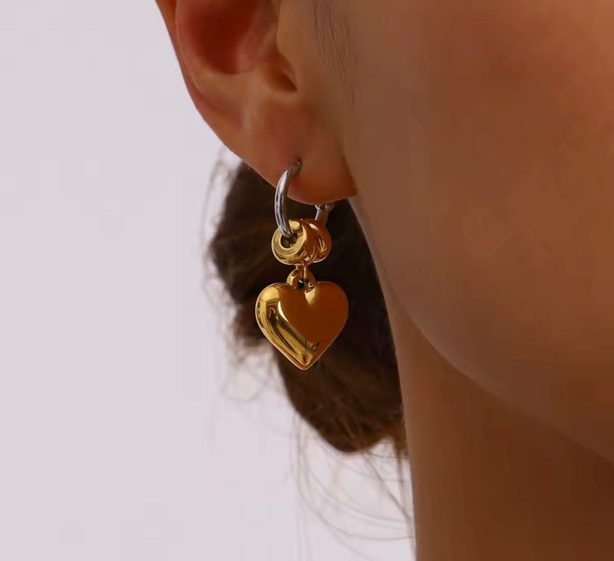 Heartlink earrings