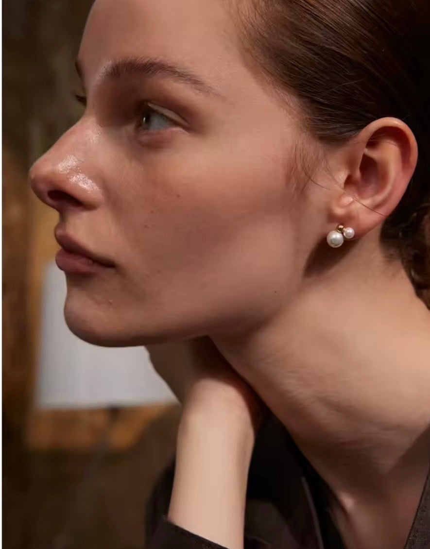 Madre Perla silver earrings