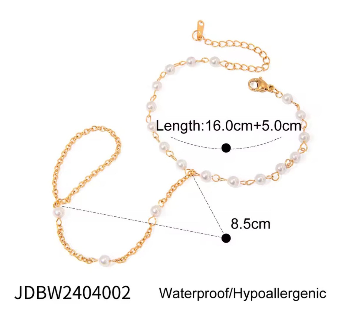 “Pearl of Love” ring bracelet