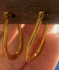 Gold drop earrings