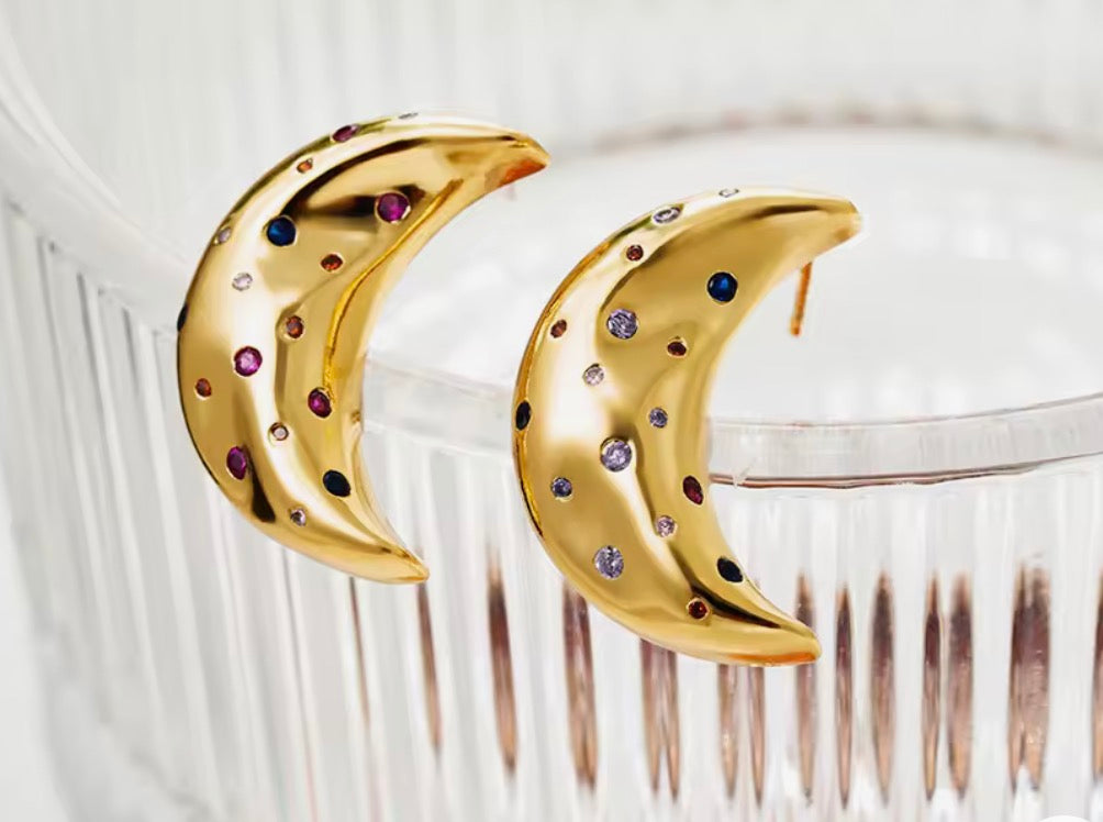 Moon earrings