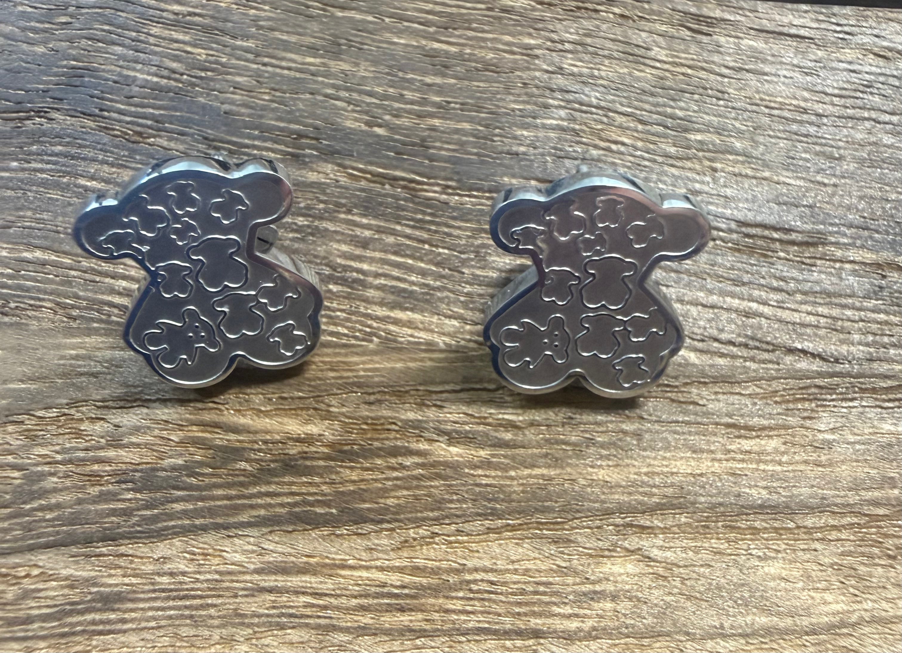 Silver Bear earrings