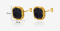 Mini black earrings