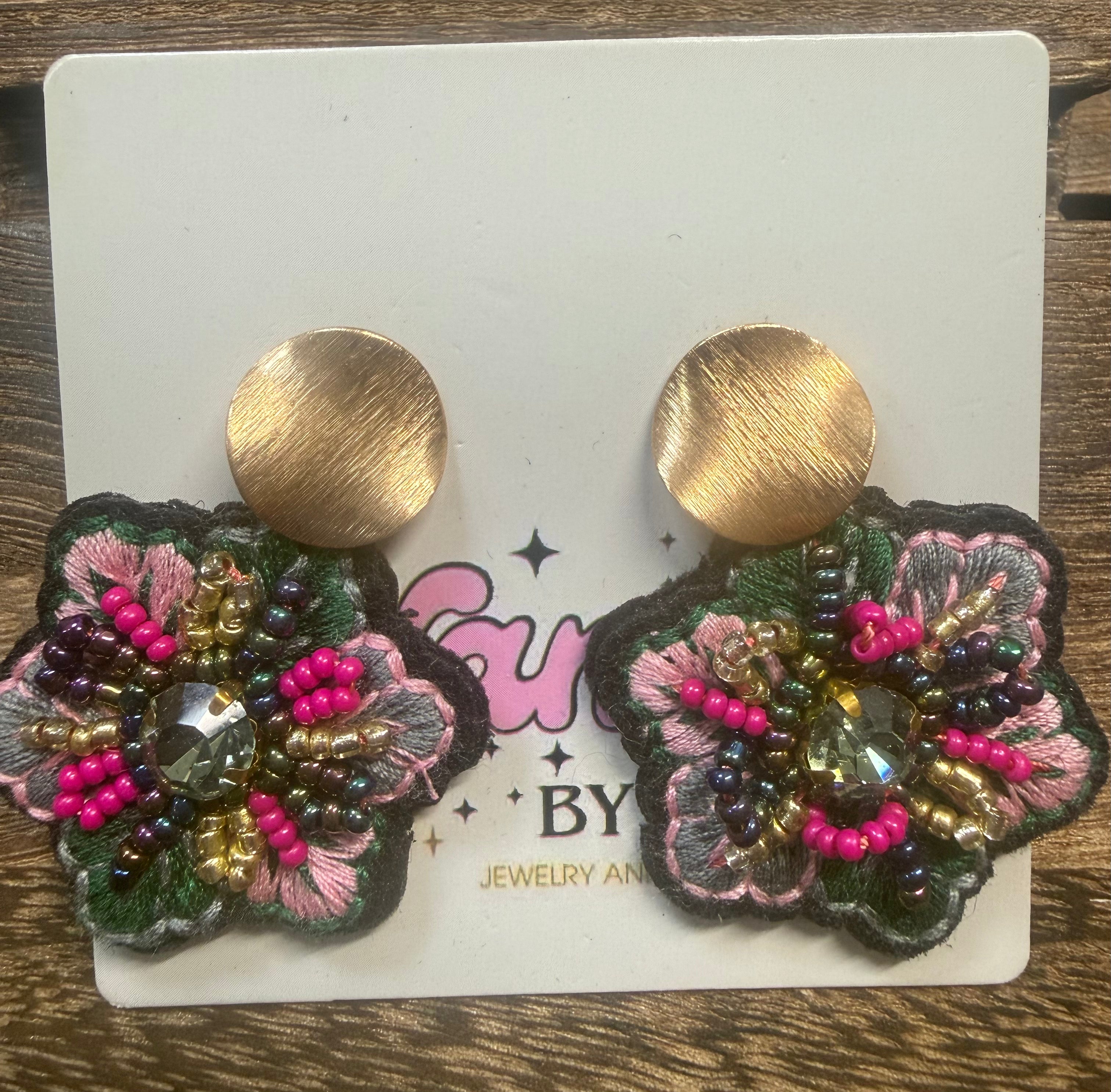 Flower earrings