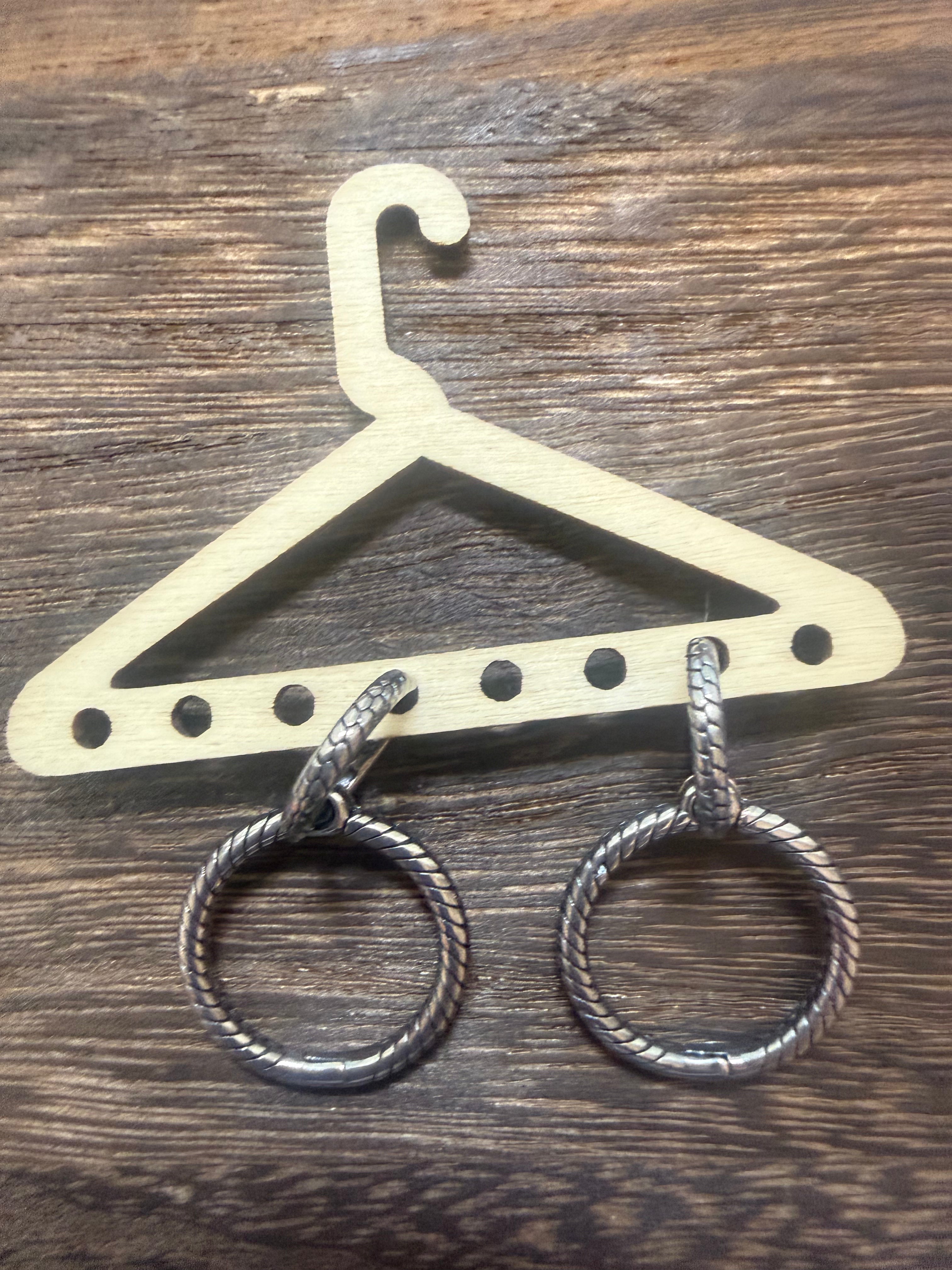 Double hoop earrings