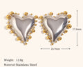 Corazón Celeste Studs